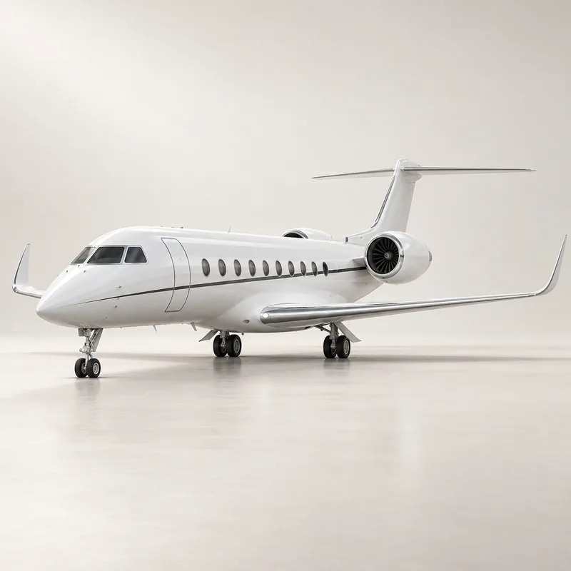 A long-range private jet